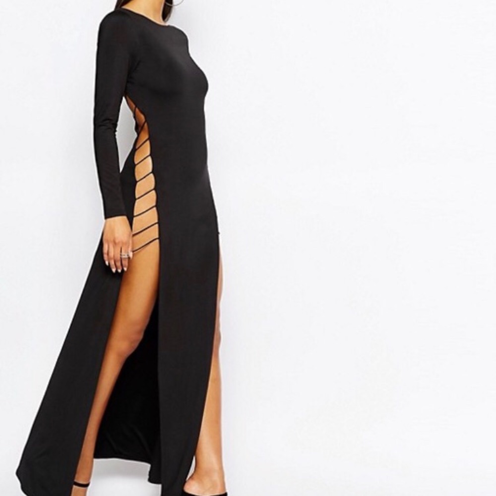 Rare London Cut Out Maxi Dress